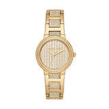 Michael Kors Gabbi Crystals Gold Dial Gold Steel Strap Watch For Women - MK3985 Buy Now By Michael Kors