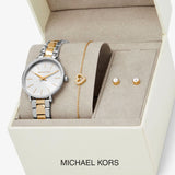 Michael Kors Pyper Quartz Silver Dial Two Tone Steel Strap Watch For Women - MK1041 Buy Now By Michael Kors