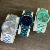 Michael Kors Slim Runway Blue Dial Blue Steel Strap Watch For Women - MK4525 Buy Now By Michael Kors