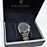 Maserati Trimarano Chronograph Black Dial Silver Stainless Steel Strap Watch For Men - R8873632003 Buy Now By Maserati
