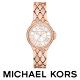 Michael Kors Camille Analog Silver Dial Rose Gold Steel Strap Watch for Women - MK4810 Buy Now By Michael Kors