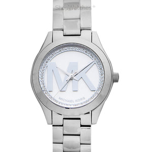 Michael Kors Mini Slim Runway Silver Dial Silver Steel Strap Watch for Women - MK3548 Buy Now By Michael Kors