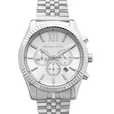 Michael Kors Lexington Silver Dial Silver Steel Strap Watch for Men - MK8405 Buy Now By Michael Kors