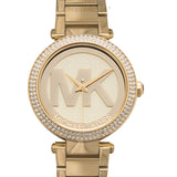 Michael Kors Parker Diamonds Gold Dial Gold Steel Strap Watch for Women - MK5784 Buy Now By Michael Kors