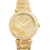 Michael Kors Parker Gold Mother of Pearl Dial Gold Steel Strap Watch for Women - MK6425 Buy Now By Michael Kors