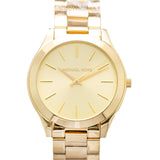 Michael Kors Slim Runway Gold Dial Gold Stainless Steel Strap Watch for Women - MK3179 Buy Now By Michael Kors
