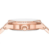Michael Kors Lennox Three Hand Rose Gold Dial Rose Gold Steel Strap Watch For Women - MK7230 Buy Now By Michael Kors