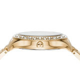 Michael Kors Liliane Mother of Pearl White Dial Gold Steel Strap Watch For Women - MK4555 Buy Now By Michael Kors