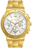 Michael Kors Wyatt Chronograph White Dial Gold Steel Strap Watch For Women - MK5933 Buy Now By Michael Kors