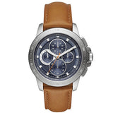 Michael Kors Ryker Chronograph Analog Blue Dial Brown Leather Strap Watch For Men - MK8518 Buy Now By Michael Kors