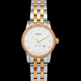 Mido Baroncelli Automatic White Dial Two Tone Steel Strap Watch For Women - M8600.9.N6.1 Buy Now By Mido