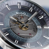 Mido Commander Automatic Gradient Blue Dial Silver Steel Strap Watch For Men - M021.407.11.411.01 Buy Now By Mido
