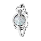 Gucci Horsebit Collection Diamonds Mother of Pearl White Dial Silver Steel Strap Watch For Women - YA139504 Buy Now By Gucci