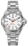 Tag Heuer Aquaracer Calibre 5 Automatic White Dial Silver Steel Strap Watch for Men - WAY2013.BA0927 Buy Now By Tag Heuer