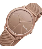 Calvin Klein Minimal Quartz Pink Gold Dial Pink Gold Mesh Bracelet Watch for Men - K3M11TFK Buy Now By Calvin Klein
