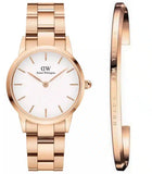 Daniel Wellington Iconic Link White Dial Rose Gold Steel Strap Watch for Women - DW00100213 Buy Now By Daniel Wellington