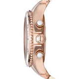 Marc Jacobs Rock Chronograph Rose Gold Dial Rose Gold Steel Strap Watch for Women - MBM3156 Buy Now By Marc Jacobs