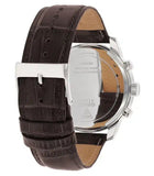 Guess Pinnacle Chronograph Quartz Blue Dial Brown Leather Strap Watch For Men - W0673G1 Buy Now By Guess