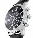 Hugo Boss Ambassador Chronograph Quartz Black Dial Black Leather Strap Watch For Men - HB1513194 Buy Now By Hugo Boss