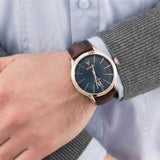 Maserati Epoca Blue Dial Brown Leather Strap Watch For Men - R8851118001 Buy Now By Maserati