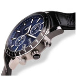 Hugo Boss Rafale Chronograph Quartz Blue Dial Black Leather Strap Watch For Men - HB1513391 Buy Now By Hugo Boss