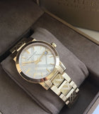 Burberry The City Gold Dial Gold Steel Strap Watch for Women - BU9145 Buy Now By Burberry