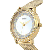 Guess Willow Two Tine Dial Gold Mesh Bracelet Watch For Women - W0836L3 Buy Now By Guess