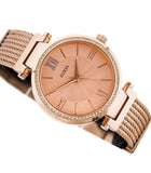 Guess Soho Rose Gold Dial Stainless Steel Watch For Women - W0638L4 Buy Now By Guess