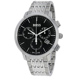 Hugo Boss Associate Black Dial Silver Steel Strap Watch for Men - 1513267 Buy Now By Hugo Boss