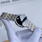 Movado Classic Quartz Black Dial Silver Steel Strap Watch for Men - 0606337 Buy Now By Movado