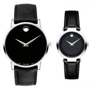 Movado Museum Classic Black Dial Black Leather Strap Watch for Men - 0607194 Buy Now By Movado