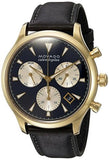 Movado Heritage Chronograph Calendoplan Blue Dial Black Leather Strap Watch for Men - 3650006 Buy Now By Movado