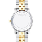 Movado Museum Classic Diamonds Black Dial Two Tone Steel Strap Watch for Men - 0607202 Buy Now By Movado