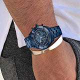 Swarovski Octea Lux Sport Chronograph Blue Dial Blue Steel Strap Watch for Women - 5610475 Buy Now By Swarovski