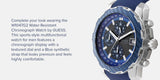 Guess Octane Chronograph Black Dial Blue Rubber Strap Watch For Men - W1047G2 Buy Now By Guess