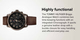 Tommy Hilfiger Briggs Chronograph Black Dial Brown Leather Strap Watch for Men - 1791425 Buy Now By Tommy Hilfiger