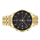 Tommy Hilfiger West Chronograph Quartz Black Dial Gold Steel Strap Watch For Men - 1791708 Buy Now By Tommy Hilfiger