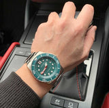 Citizen Promaster Mechanical Green Dial Silver Steel Strap Watch For Men - NJ0129-87X Buy Now By Citizen