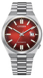 Citizen Tsuyosa Automatic Red Dial Silver Steel Strap Watch For Men - NJ0150-56W Buy Now By Citizen