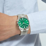 Citizen Tsuyosa Automatic Green Dial Silver Steel Strap Watch For Men - NJ0150-81X Buy Now By Citizen