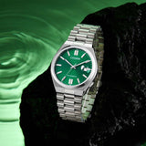 Citizen Tsuyosa Automatic Green Dial Silver Steel Strap Watch For Men - NJ0150-81X Buy Now By Citizen