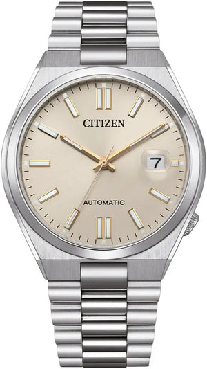 Citizen Tsuyosa Automatic Oatmeal White Dial Silver Steel Strap Watch For Men - NJ0151-88W Buy Now By Citizen