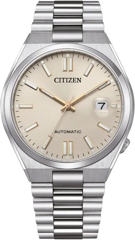 Citizen Tsuyosa Automatic Oatmeal White Dial Silver Steel Strap Watch For Men - NJ0151-88W Buy Now By Citizen