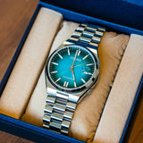 Citizen Tsuyosa Automatic Blue Dial Silver Steel Strap Watch For Men - NJ0151-88X