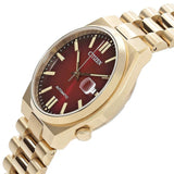 Citizen Tsuyosa Automatic Red Dial Gold Steel Strap Watch For Men - NJ0153-82X Buy Now By Citizen