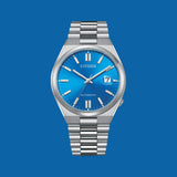 Citizen x Pantone Automatic Blue Dial Silver Steel Strap Watch For Men - NJ0158-89L Buy Now By Citizen