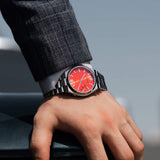 Citizen x Pantone Automatic Blazing Red Dial Silver Steel Strap Watch For Men - NJ0158-89W Buy Now By Citizen