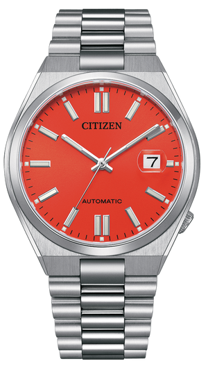 Citizen x Pantone Automatic Blazing Red Dial Silver Steel Strap Watch For Men - NJ0158-89W Buy Now By Citizen