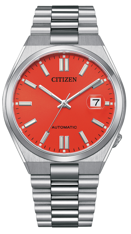 Citizen x Pantone Automatic Blazing Red Dial Silver Steel Strap Watch For Men - NJ0158-89W Buy Now By Citizen
