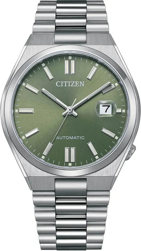 Citizen x Pantone Automatic Peaceful Green Dial Silver Steel Strap Watch For Men - NJ0158-89Z Buy Now By Citizen